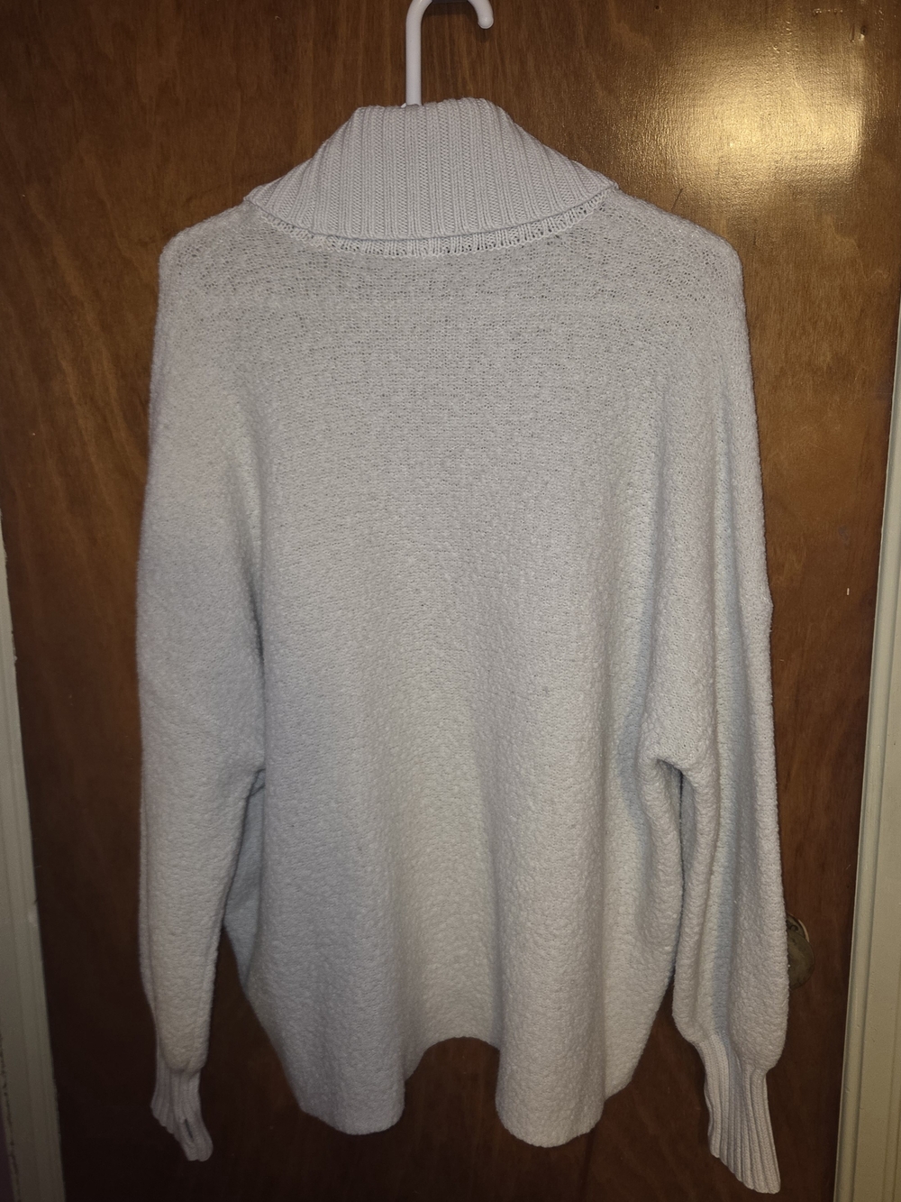 aerie Cream Cowl Neck Turtleneck Sweater - Picture 5 of 5